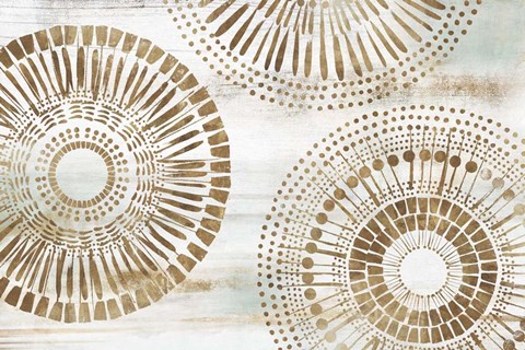 Framed Golden Circus II Print