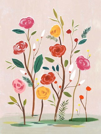 Framed Pink Efflorescence Print