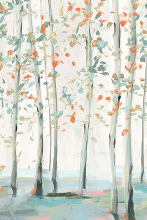 Framed Emerald Forest II Print