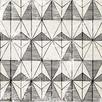 Framed White Art Deco II Print