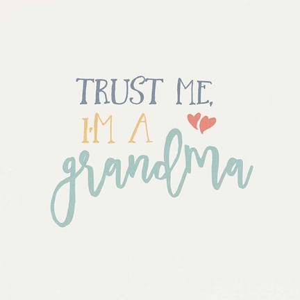Framed Grandma Inspiration I Color Print
