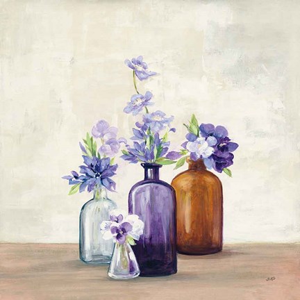 Framed Windowsill Garden I Print