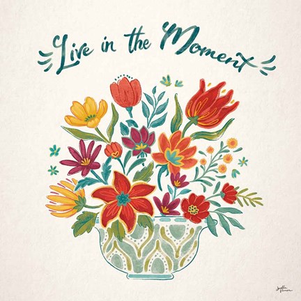 Framed Happy Thoughts II Print