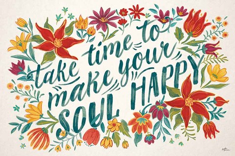 Framed Happy Thoughts I Print