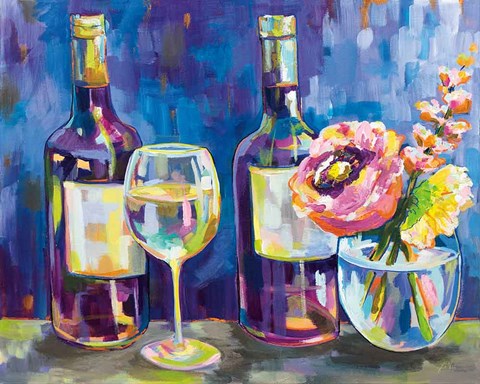 Framed Floral Party Print