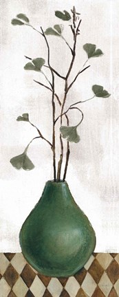 Framed Zen Panel I on White Print