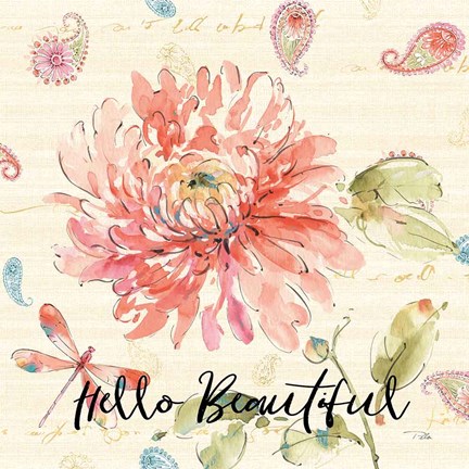 Framed Happy Gypsy III Beautiful Print