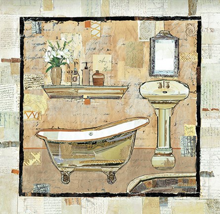 Framed Bath Scene II Print