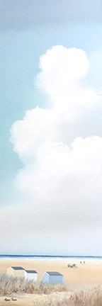 Framed Beach Huts I Print