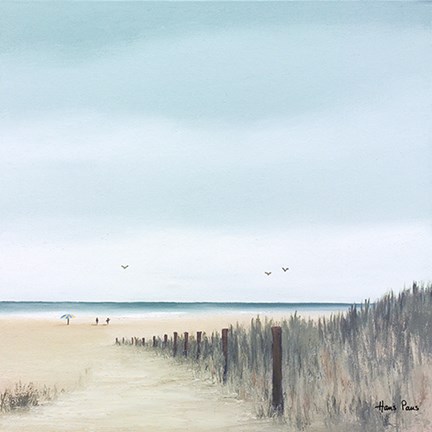 Framed At the Beach Print