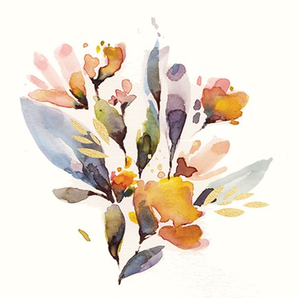 Framed Floral I Print