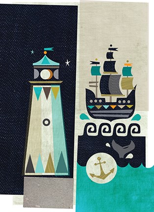 Framed Lighthouse Print