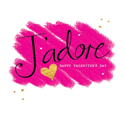 Framed J'adore Print