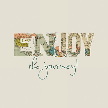 Framed Enjoy the Journey Print