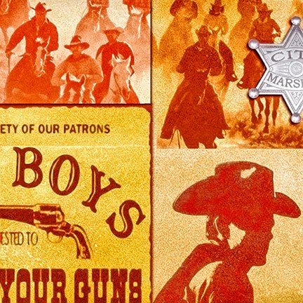 Framed Western Cowboy II Print