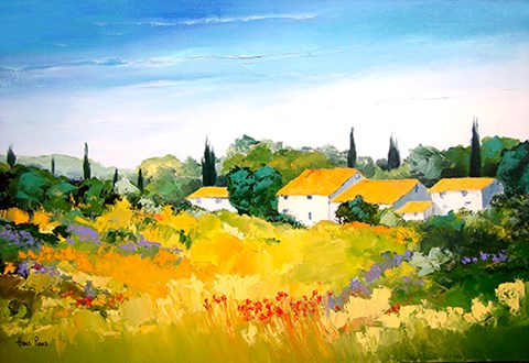 Framed Tuscan Landscape Print