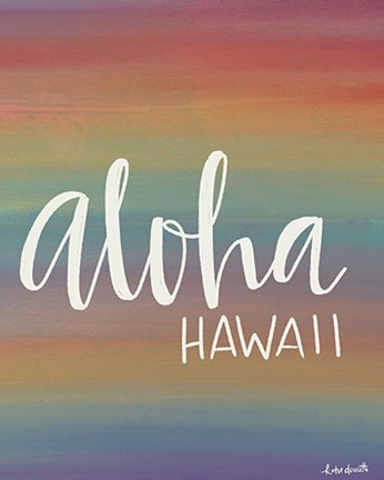 Framed Aloha Print