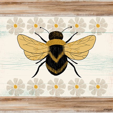 Framed Farmhouse Bee Print