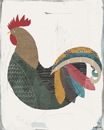 Framed Rooster Print