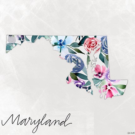 Framed Maryland Print