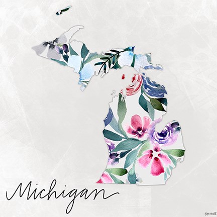 Framed Michigan Print