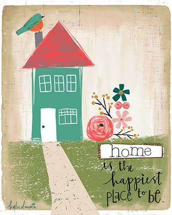 Framed Happiest Home Print