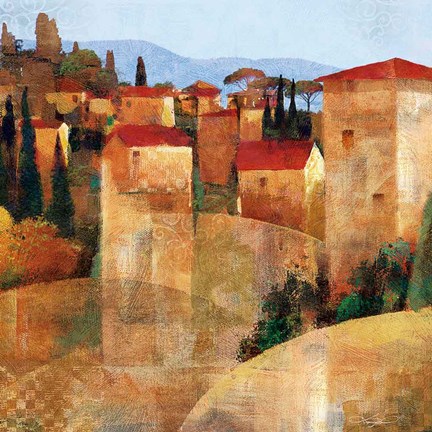 Framed Tuscan Hillside Print