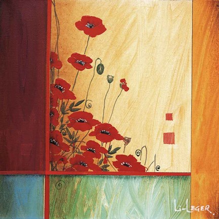 Framed Along the Garden Wall Print