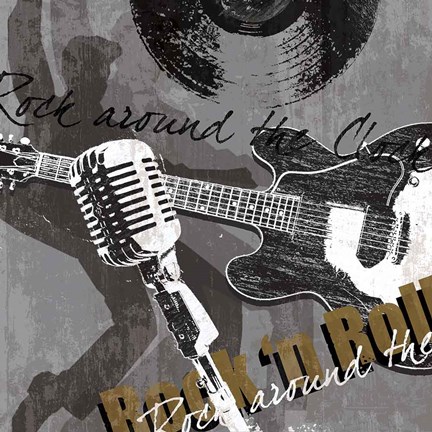 Framed Rock &#39;n&#39; Roll Print