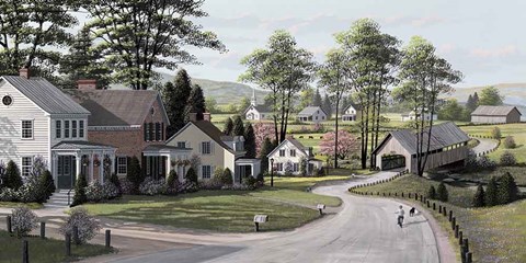 Framed Covered Bridge Print