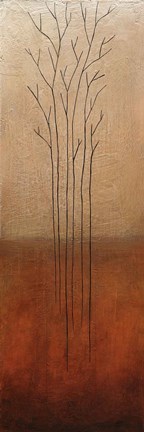 Framed Branch Rouge I Print