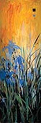 Framed Golden Winged Garden II Print