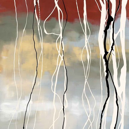 Framed Silver Birch I Print