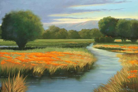 Framed California Orange Print