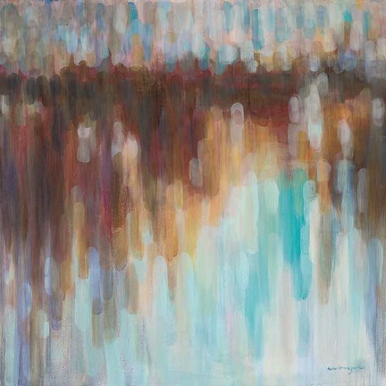 Framed Lights on the Harbour Print