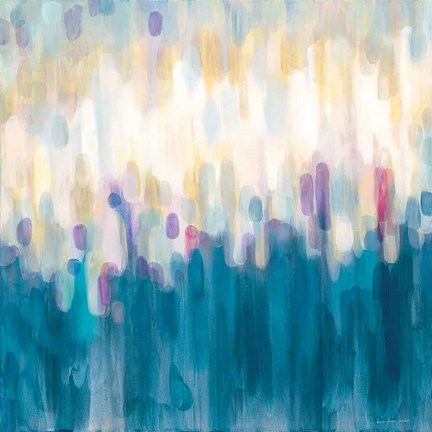 Framed Drops of Indigo Print