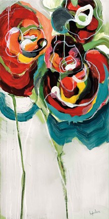 Framed Wasabi Rose I Print