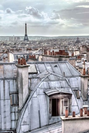 Framed Paris Rooftops Print