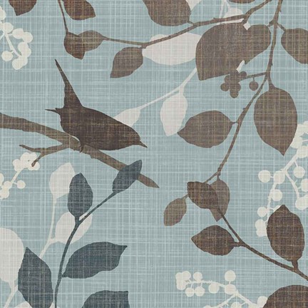 Framed Sparrow&#39;s Garden I Print