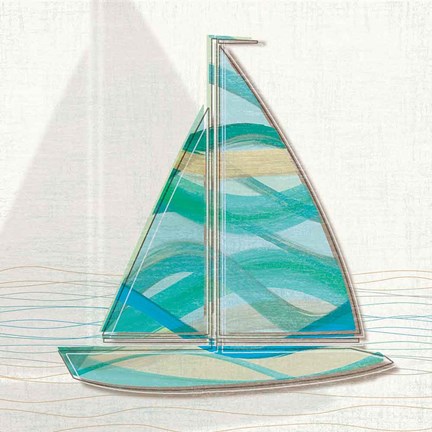 Framed Smooth Sailing II Print