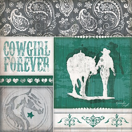 Framed Cowgirl Forever Print