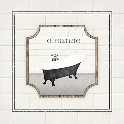 Framed Bath Cleanse Print