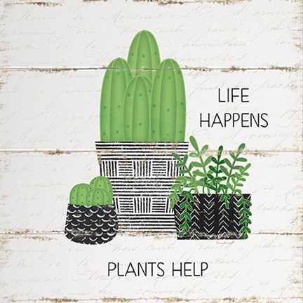 Framed Life Happens Print