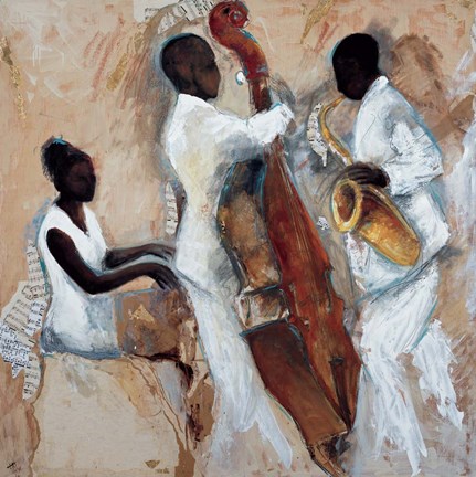 Framed Night of Blues Print