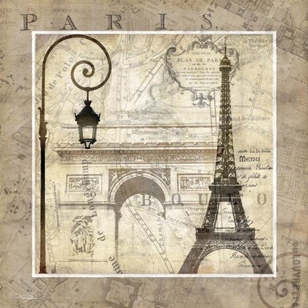 Framed Paris Holiday Print