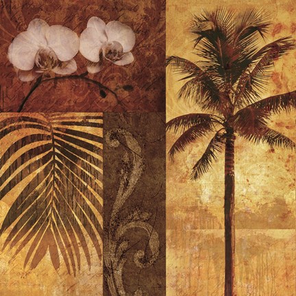 Framed Sunset Beach II Print