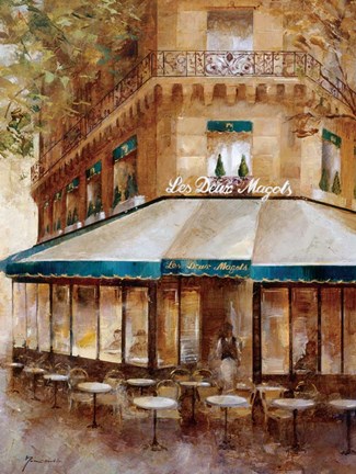 Framed Cafe De Paris I Print