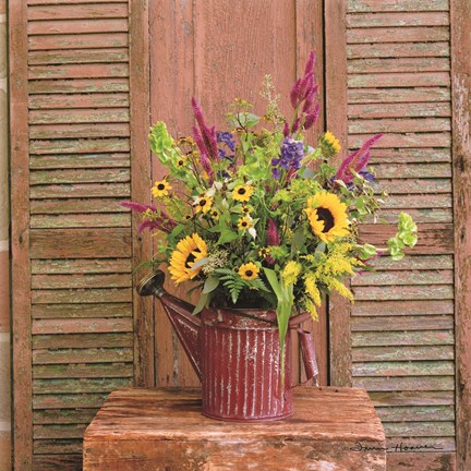 Framed Gardener&#39;s Bouquet Print