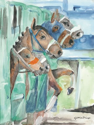 Framed Starting Line Print