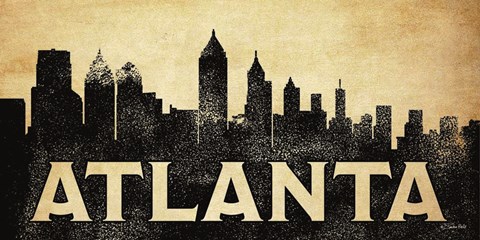 Framed Atlanta Skyline Print